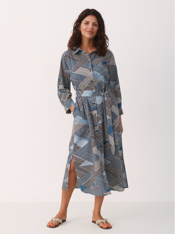 Part Two Rochie de zi Binti 30307847 Albastru Regular Fit