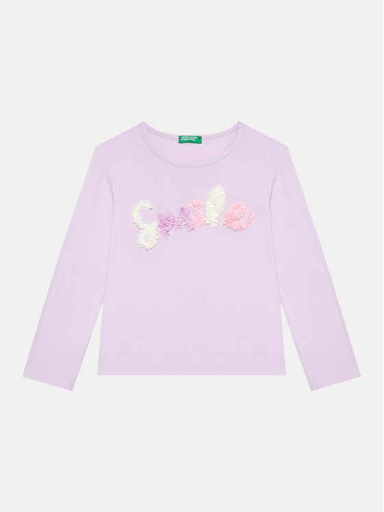 United Colors Of Benetton United Colors Of Benetton Μπλουζάκι 3I1XG10FG Μωβ Regular Fit
