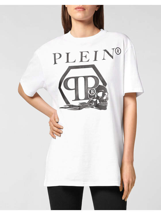 PHILIPP PLEIN PHILIPP PLEIN T-Shirt 22805 Bílá Regular Fit