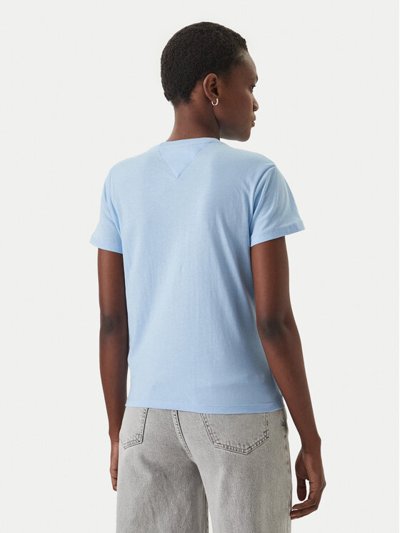 Tommy Jeans Tommy Jeans T-Shirt DW0DW22277 Světle modrá Regular Fit