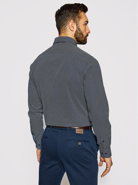 Camicia Geo Dot Prt MW0MW16466 Blu scuro Regular