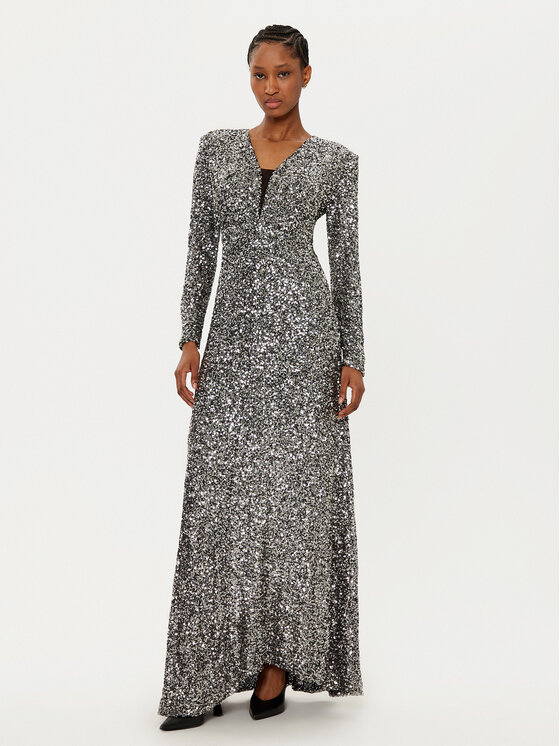 Rinascimento Rinascimento Rochie de seară CFC0121752003 Argintiu Regular Fit