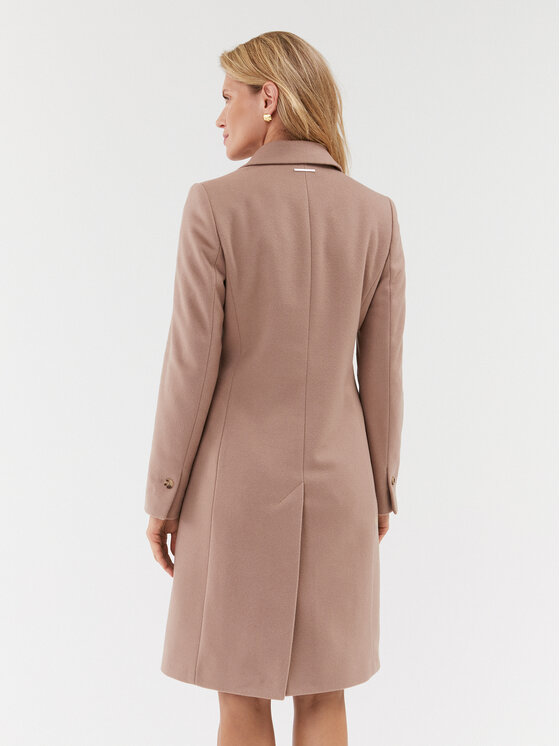 Calvin Klein Calvin Klein Вовняне пальто Essential K20K206877 Бежевий Regular Fit