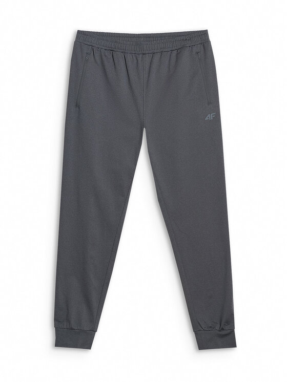 4F 4F Spodnie dresowe MULTI ACTIVE Szary ciemny Regular Fit