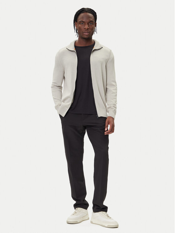 BOSS BOSS Sweter Avac_FZ 50501750 Beżowy Regular Fit