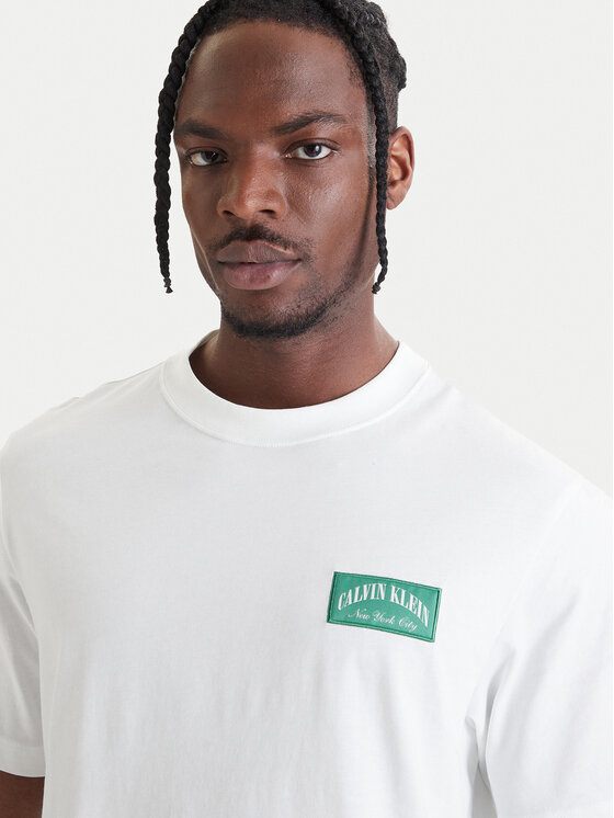 Calvin Klein Jeans Calvin Klein Jeans Тишърт 20s Easy LV04RF294G Бял Regular Fit