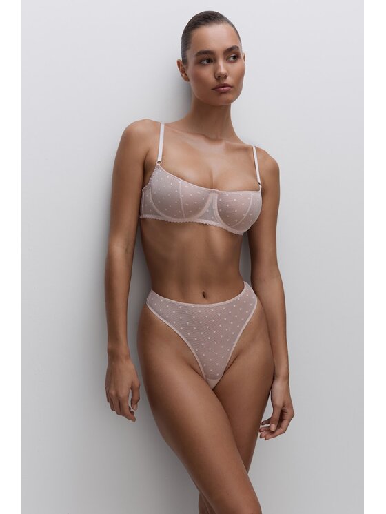 Merci Lingerie Merci Lingerie Stringi EMSD10P08 Różowy
