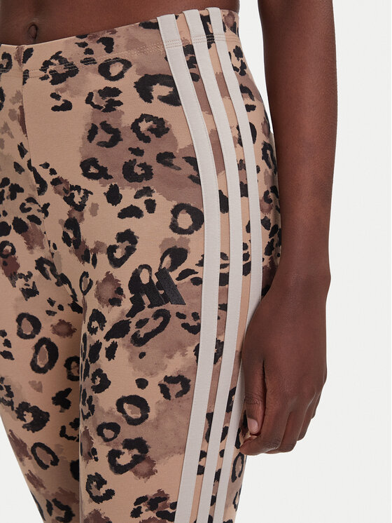 adidas adidas Клин Animal Print 3-Stripes JM1865 Бежов Slim Fit