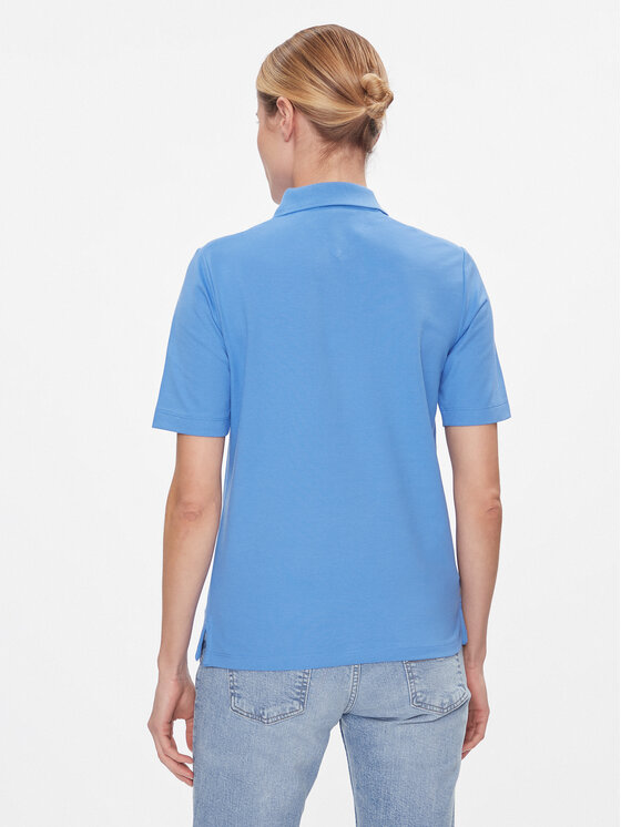 Tommy Hilfiger Tommy Hilfiger Тениска с яка и копчета Reg Crest Emb Polo Ss WW0WW41061 Син Regular Fit