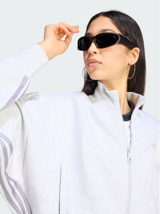 adidas adidas Світшот Spacer HY8037 Світло-сірий Oversize