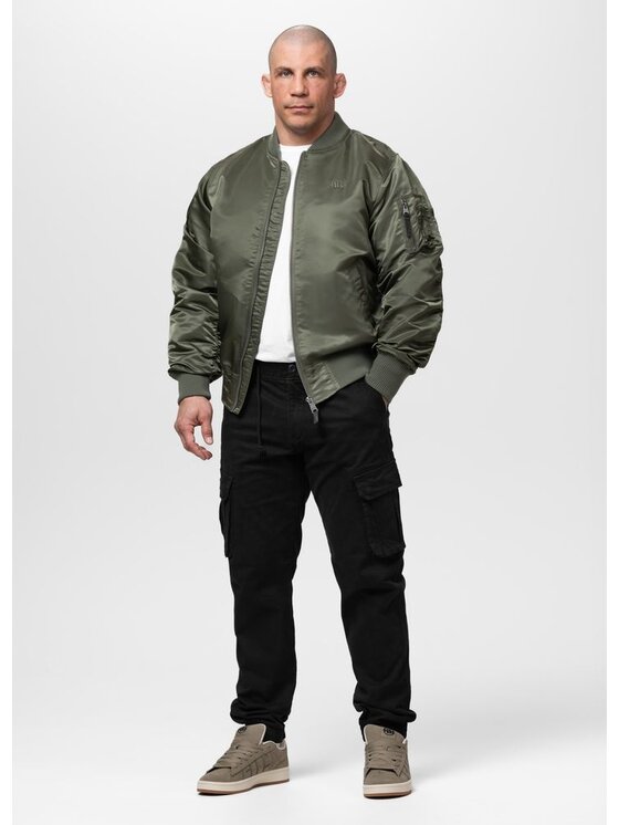 PITBULL PITBULL Kurtka przejściowa MA-1 AKRON Zielony Regular Fit