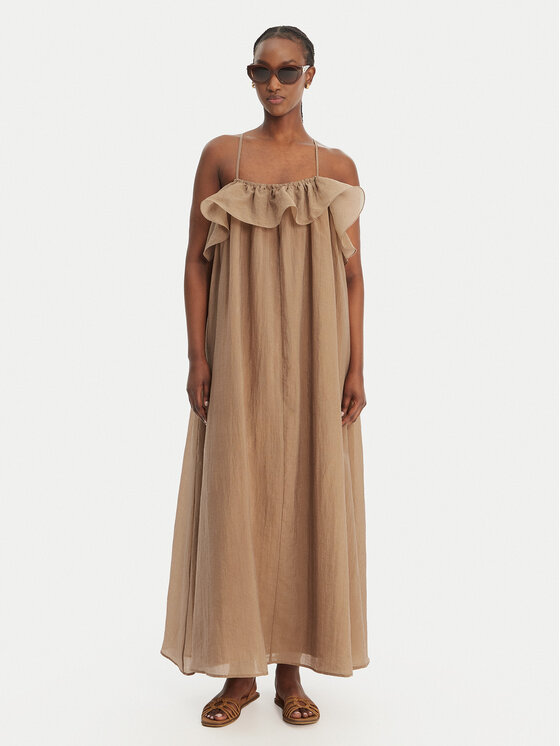 Eleh Eleh Vasarinė suknelė SS260198 Smėlio Relaxed Fit