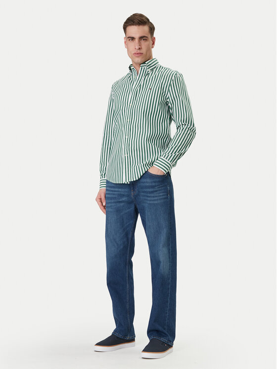 Tommy Hilfiger Tommy Hilfiger Srajca MW0MW42440 Zelena Regular Fit