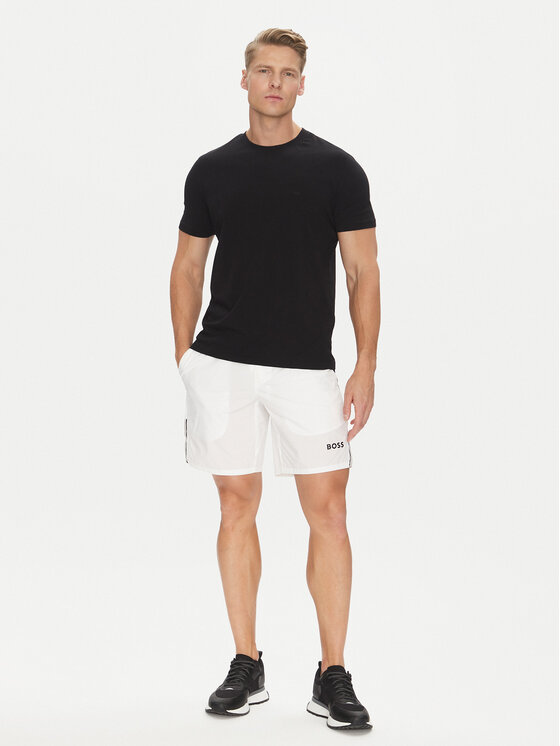 BOSS BOSS Szorty sportowe S_T-Match 50541370 Biały Regular Fit