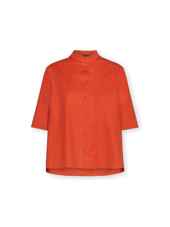 Elena Mirò Elena Mirò Camicia 5011P000319N027 Arancione Boxy Fit