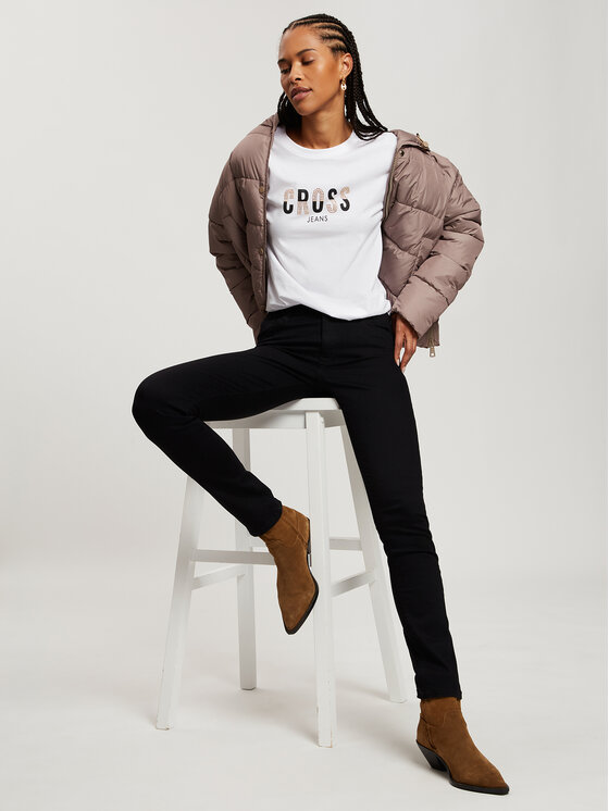 Cross Jeans Cross Jeans T-Shirt 56142-008 Biały Regular Fit