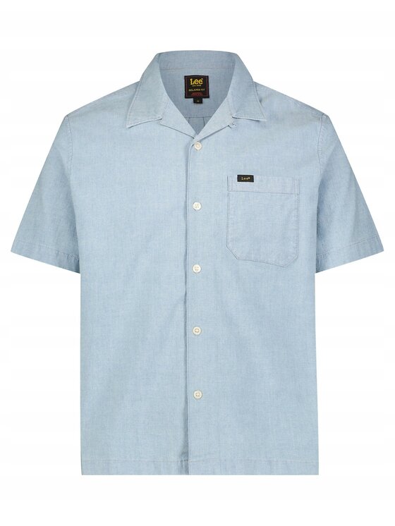 Lee Lee Koszula Resort Shirt Niebieski Relaxed Fit
