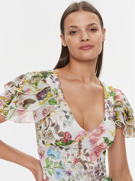 Marciano Guess Marciano Guess Koktel haljina 4RGK63 7012A Šarena Regular Fit