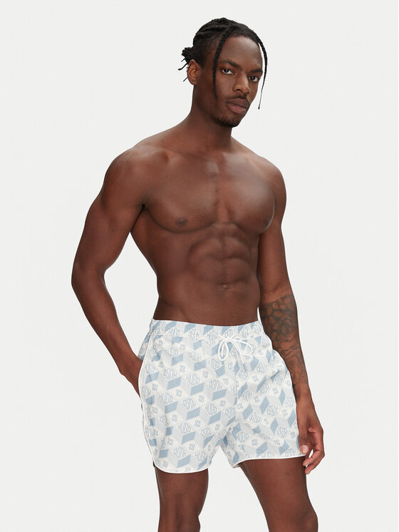 HUGO HUGO Pantaloni scurți pentru înot Rik 50533795 Albastru celest Regular Fit