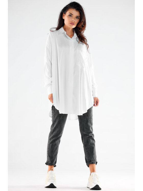 Awama Awama Camicia A528 Bianco Basic Fit