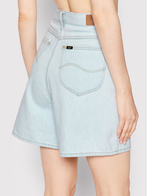 Lee Lee Szorty jeansowe Stella L37EGGOU 112145091 Niebieski Relaxed Fit