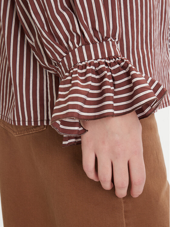 ViCOLO ViCOLO Srajca TF0287 Rjava Regular Fit