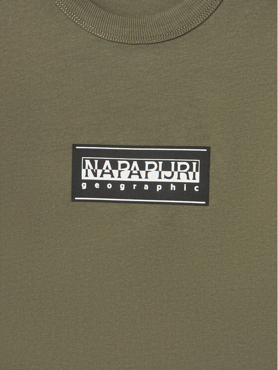 Napapijri Napapijri T-Shirt S-Chamois NP0A4HYL D Zielony Regular Fit