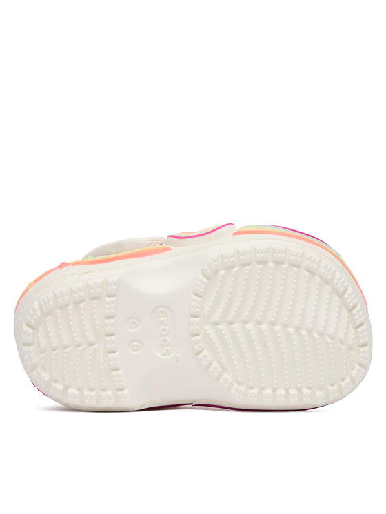 Crocs Crocs Чехли Toddler Crocs Iam Unicorn Lights Classic Clog 212508 Бял