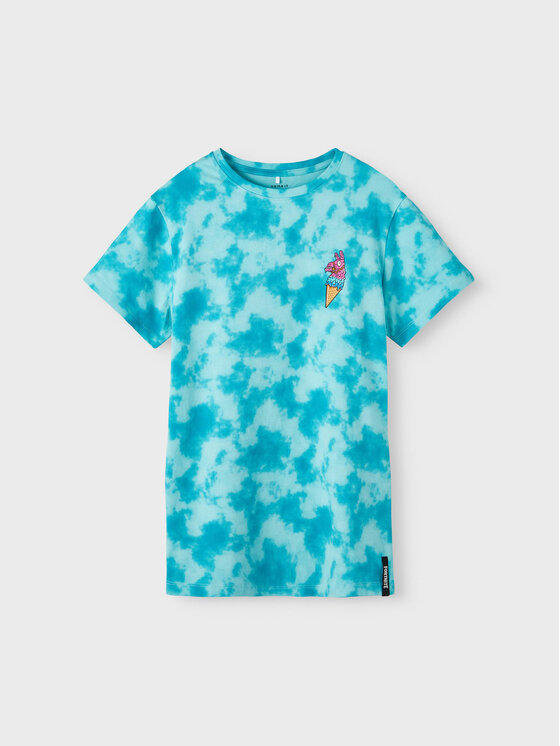 NAME IT Tricou 13217944 Albastru Regular Fit
