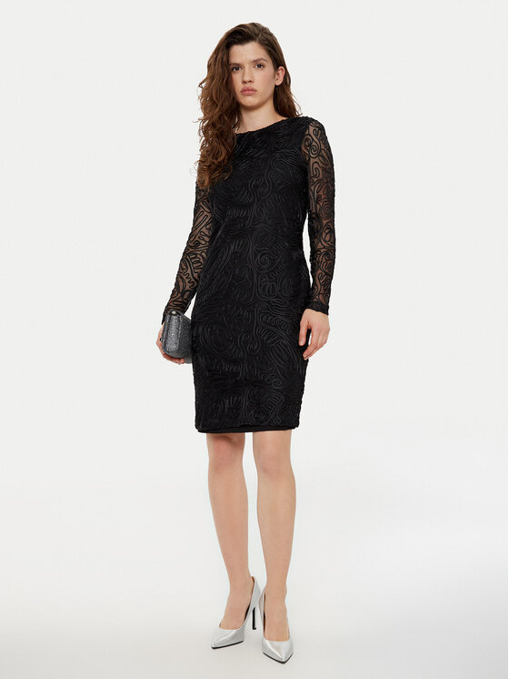 Tatuum Tatuum Коктейльна сукня Noemi T2424.196B Чорний Slim Fit