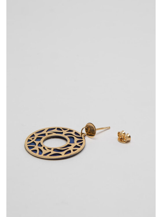 MARASIMSIM MARASIMSIM Náušnice Blue Orient Zlatá