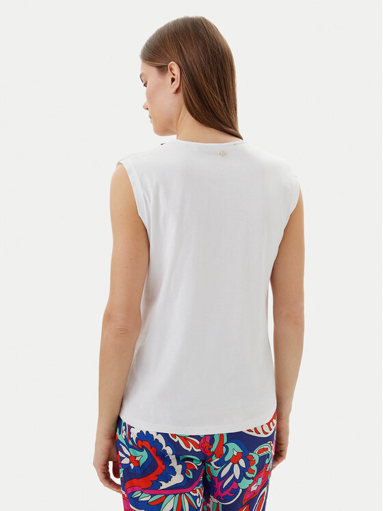 LOLA CASADEMUNT LOLA CASADEMUNT Top MS2515021 Biela Regular Fit