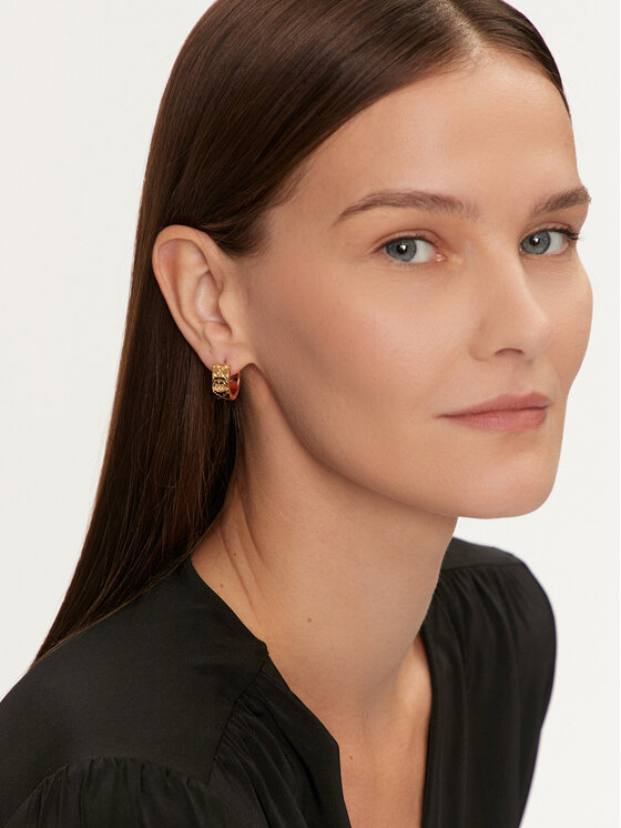 Tory Burch Tory Burch Uhani T Monogram Small Hoop Earring 159310 Zlata