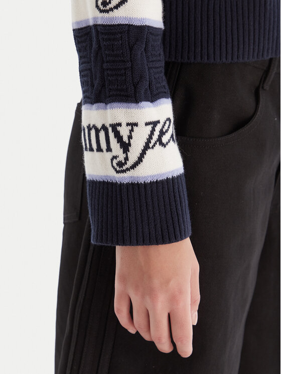 Tommy Jeans Tommy Jeans Megztinis DW0DW21682 Tamsiai mėlyna Regular Fit