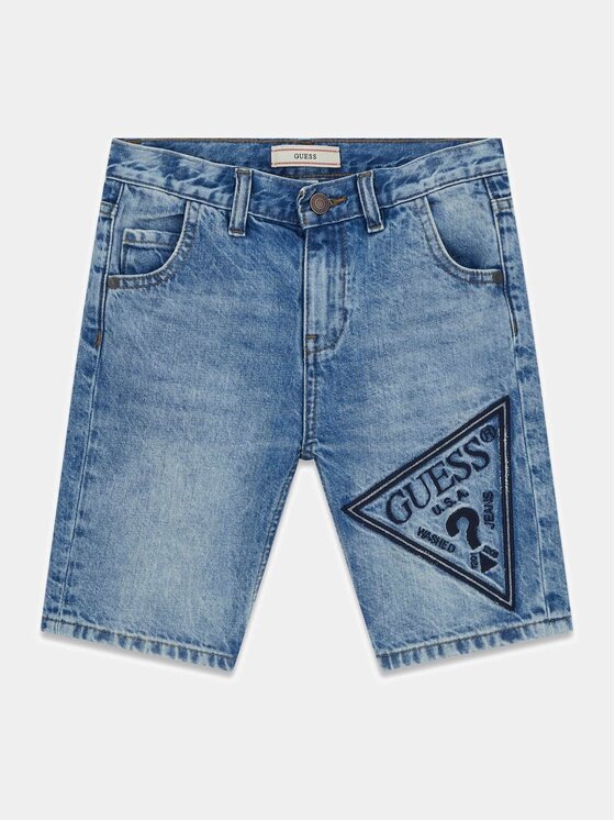 Guess Kids Guess Kids Pantaloni di tessuto 181437 Blu Regular Fit