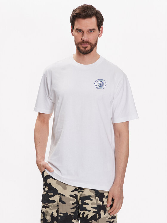 DC Shoes DC Shoes Tricou Quality Goods ADYZT05235 Alb Relaxed Fit