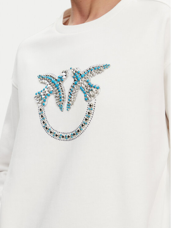 PINKO PINKO Sweatshirt Nelly 100534 A2G8 Weiß Regular Fit