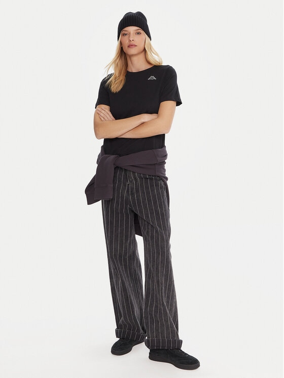 Kappa Kappa Set dveh majic Logo Alyce 322564W Črna Regular Fit