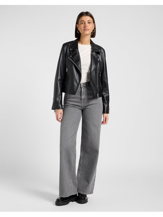 Lee Lee Jeansy STELLA Szary Loose Fit