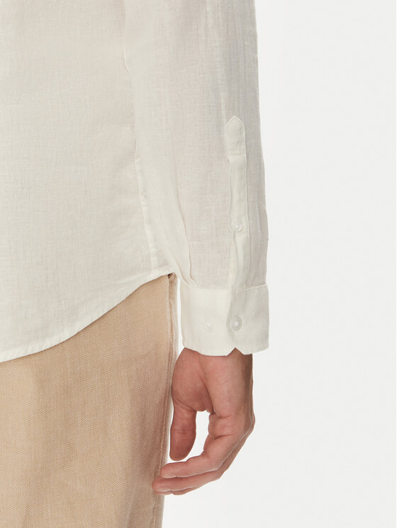 Lindbergh Lindbergh Koszula 30-203344B Biały Relaxed Fit