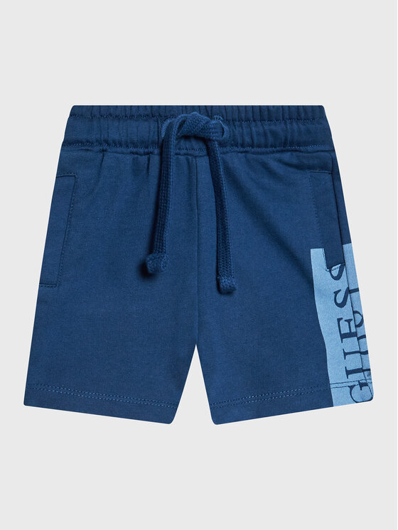 Guess Pantaloni scurți sport N3GD03 KA6R0 Albastru Relaxed Fit