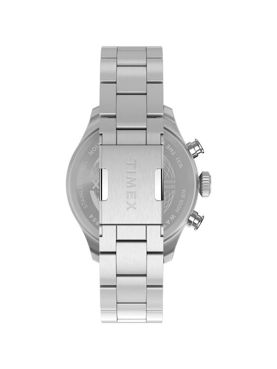 Timex Timex Zegarek TW2Y70200 Srebrny