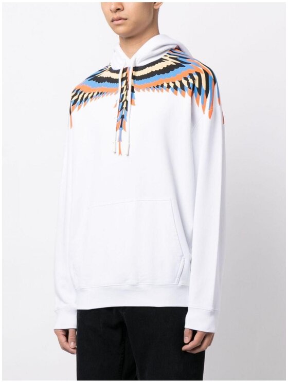 Felpa marcelo burlon bianca e nera deals