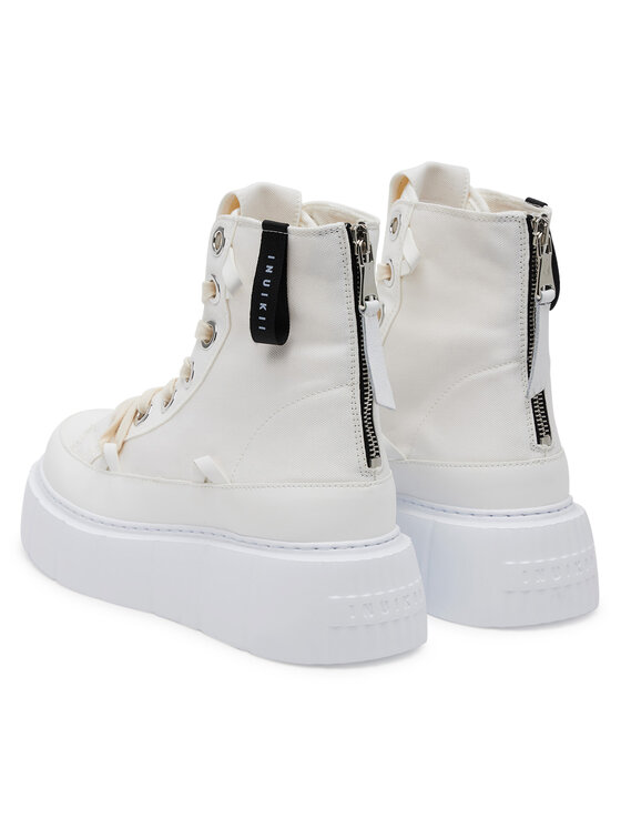 Inuikii Inuikii Modne superge Matilda Canvas High 30103-025 Bela
