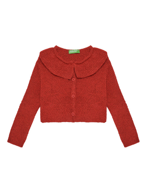 United Colors Of Benetton United Colors Of Benetton Pletena jopica 106QG500N Rdeča Regular Fit