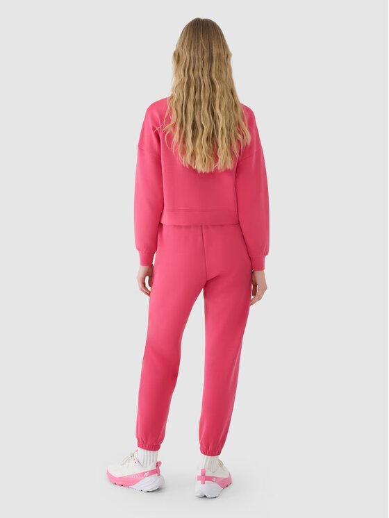 4F 4F Pantaloni da tuta 4FWSS25TTROF1010-54S Rosa Regular Fit