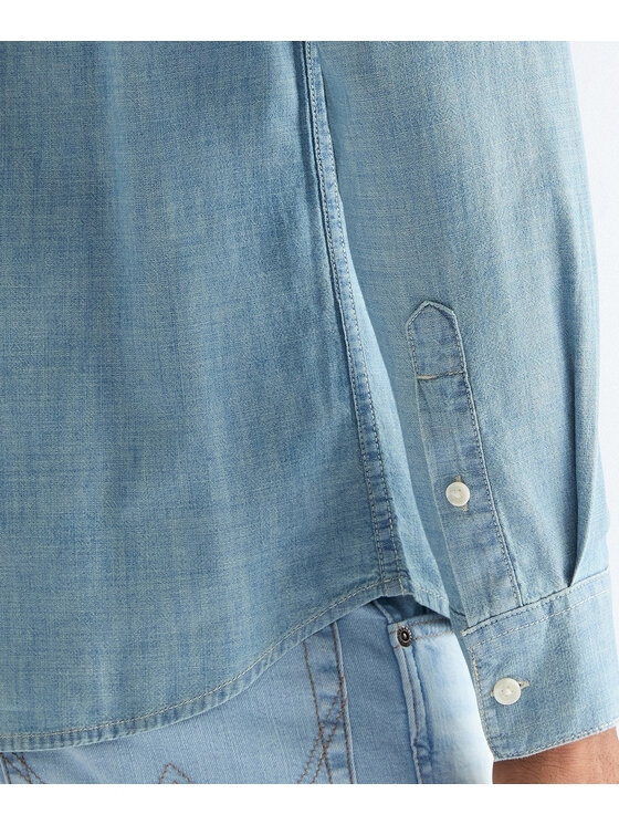 Wrangler Wrangler camicia di jeans 112378119 Blu Regular Fit