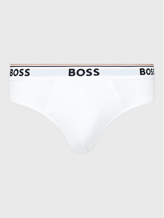 BOSS Boss Set od 3 para muških slip gaća Power 50475273 Bijela