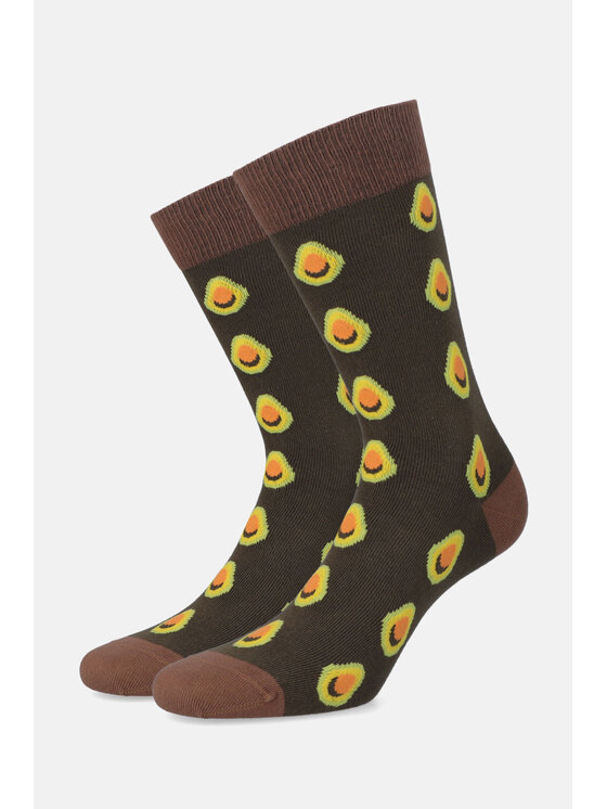 Skarpety długie Lancerto, Brązowe, SK073123000045