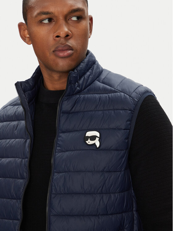 KARL LAGERFELD KARL LAGERFELD Vest 505711 553590 Tumesinine Regular Fit